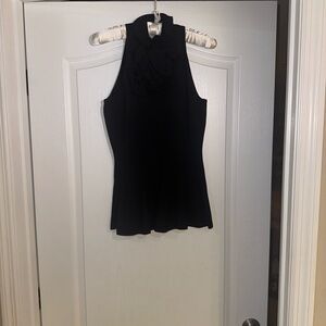 Ralph Lauren Elegant Black High Neck Blouse